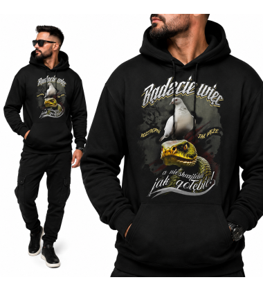 Bluza z kapturem Chrześcijańska BĄDZCIE WIĘC ROZTROPIONI JAKWĘŻĘ